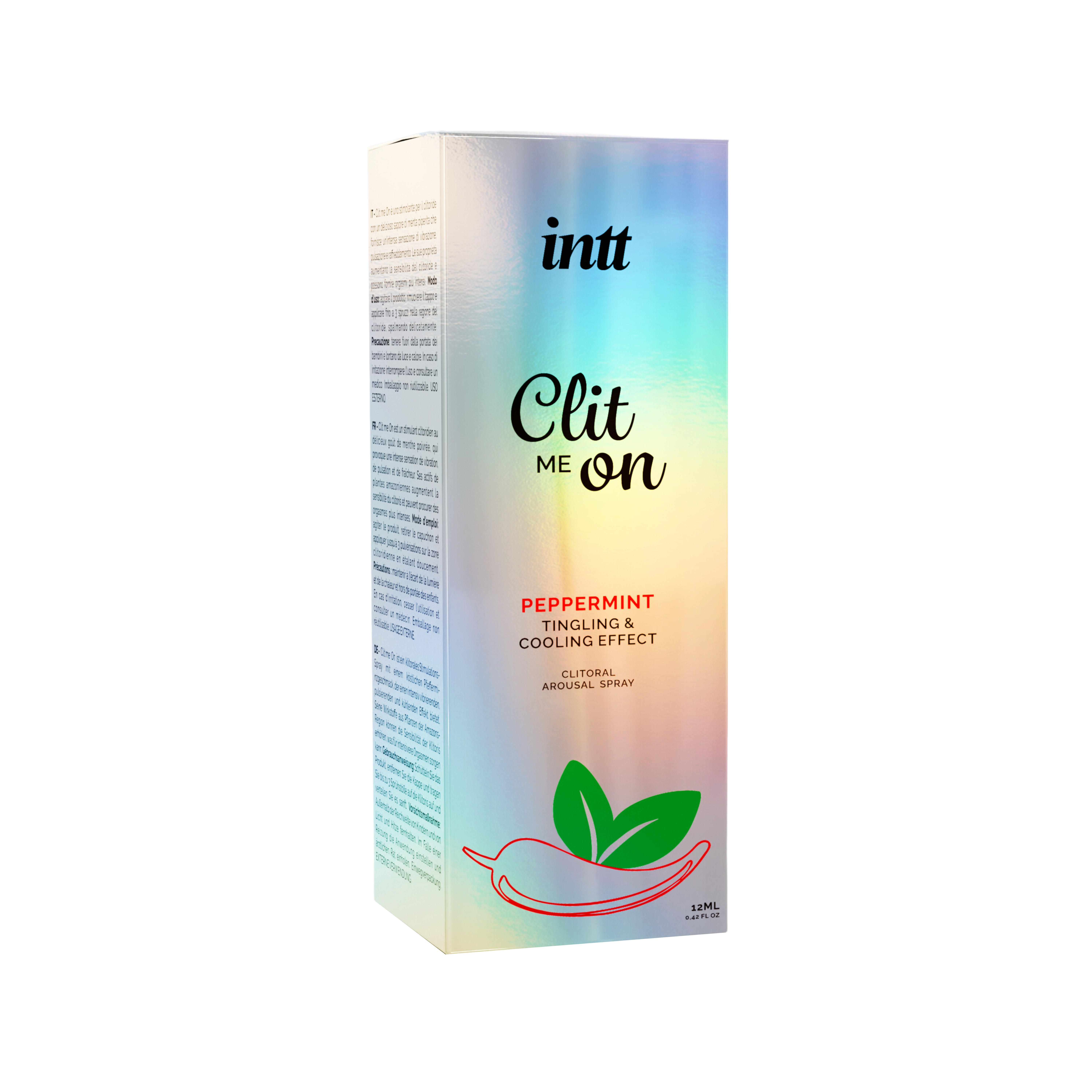 SPRAY ESTIMULANTE PARA CLITÓRIS CLIT ON ME PEPPERMINT INTT 12ML