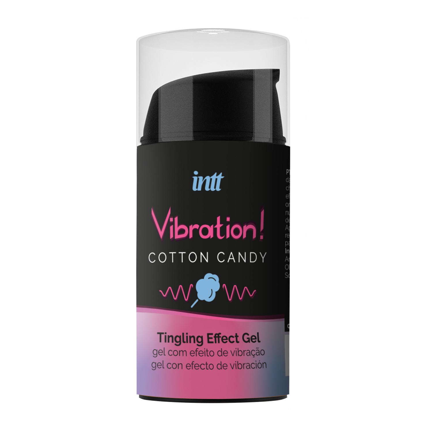 GEL COM VIBRAÇÃO VIBRATION ALGODÃO DOCE INTT 15ML