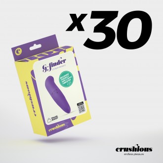 PACK DE 30 MASSEUR MINI G-FINDER VIOLET CRUSHIOUS