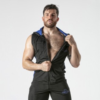 GILET HOODY BLU LOCKER GEAR