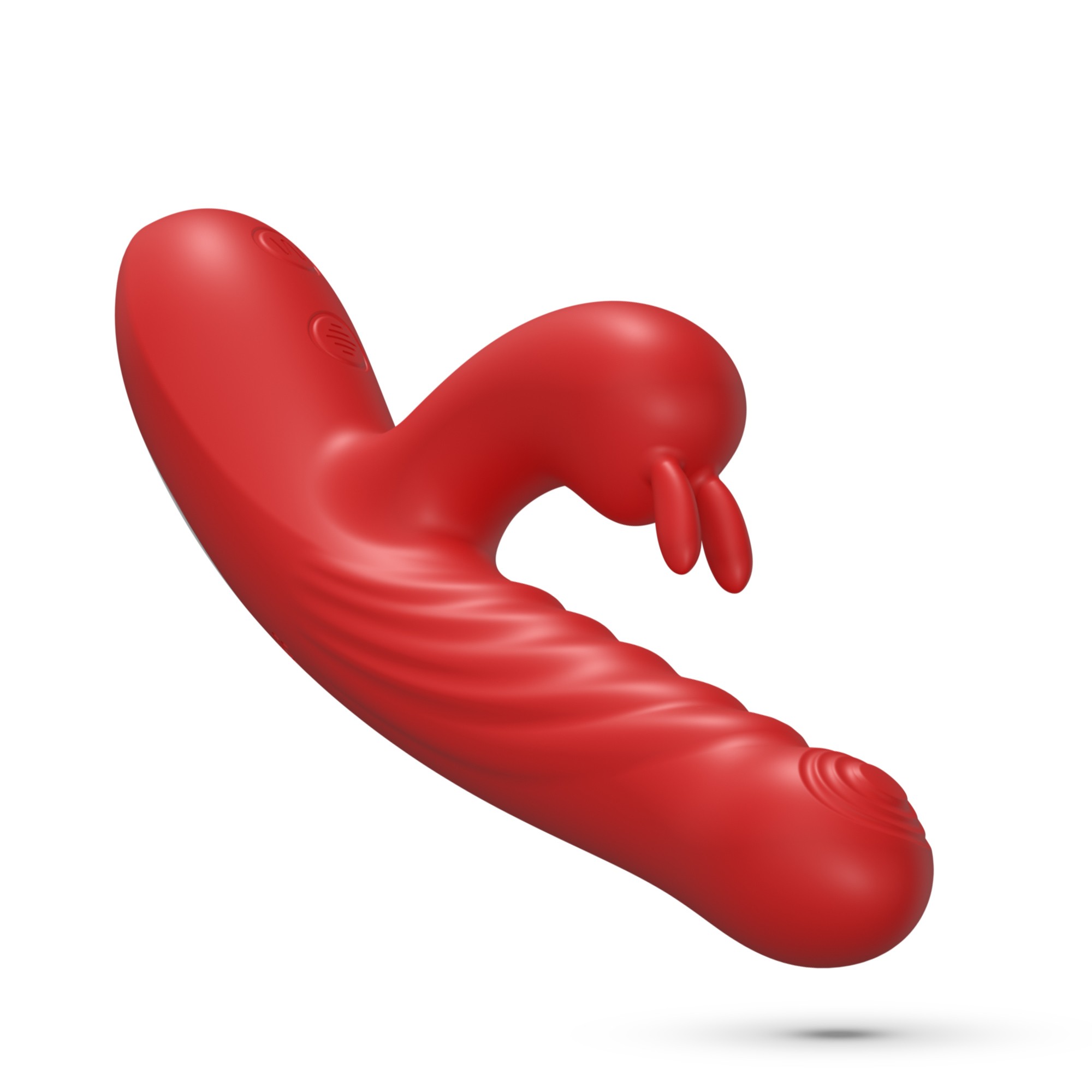 LAPIN VIBRADOR CONEJO RECARGABLE CON EMPUJE ROJO CRUSHIOUS