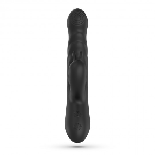 LAPIN VIBRADOR CONEJO RECARGABLE CON EMPUJE NEGRO CRUSHIOUS