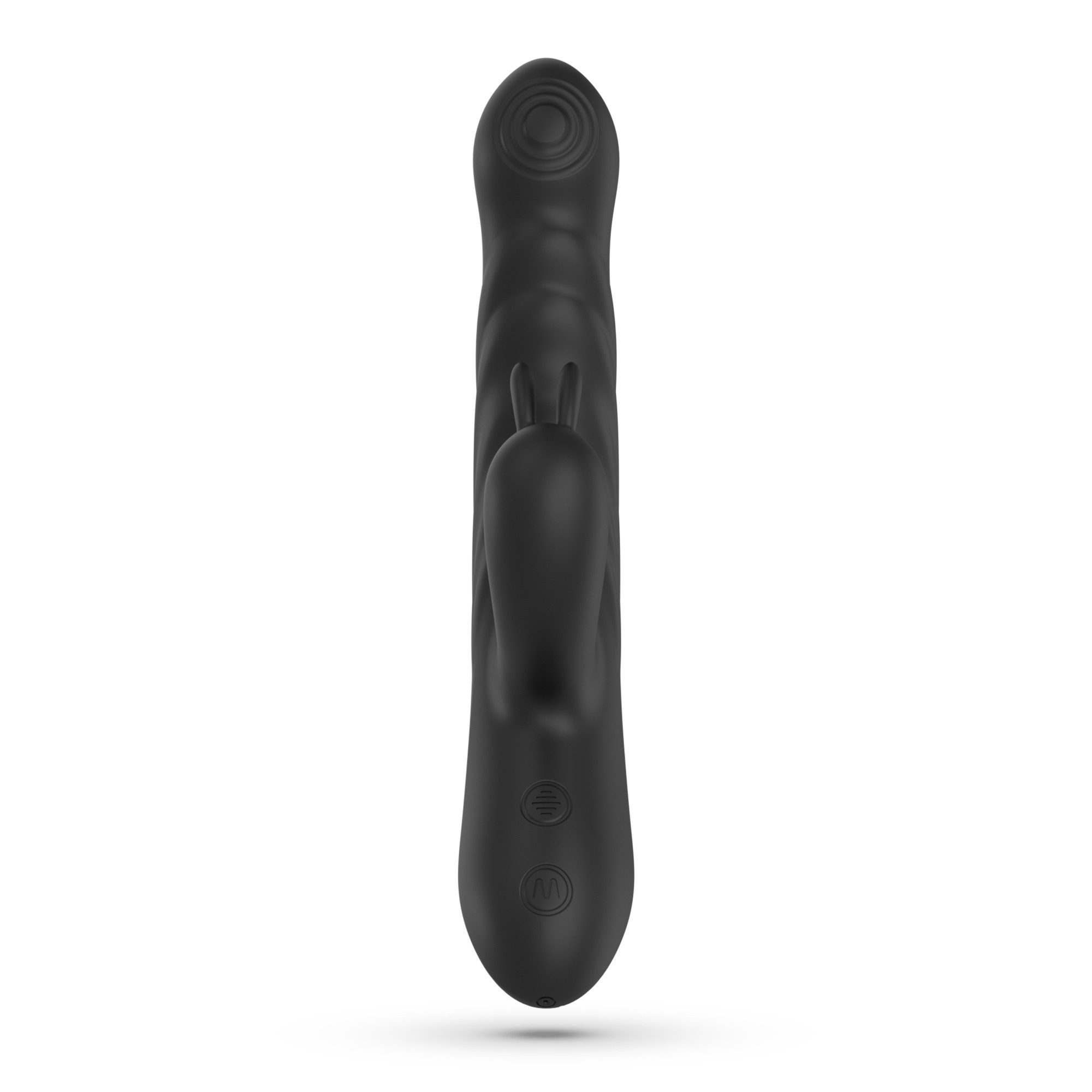 LAPIN VIBRADOR CONEJO RECARGABLE CON EMPUJE NEGRO CRUSHIOUS