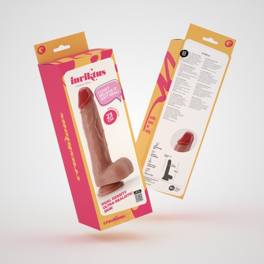 CONFEZIONE DA 16 DILDO INVITIKTUS 9 IN SILICONE LIQUIDO CRUSHIOUS COLOR CARNE