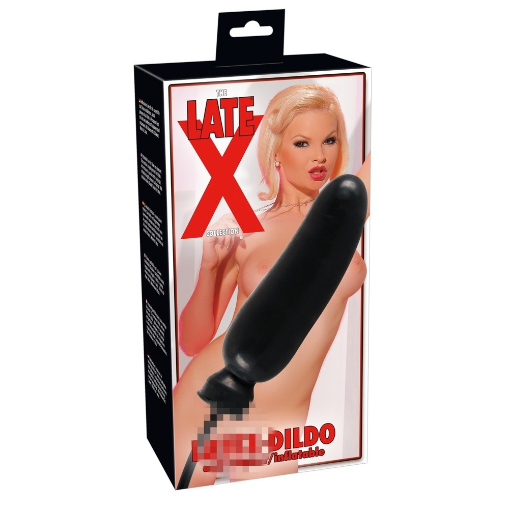 INFLATABLE LATEX DILDO