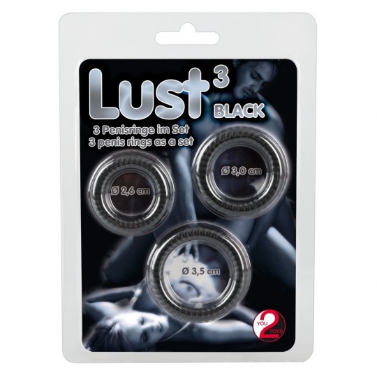 LUST COCK RING TRIO