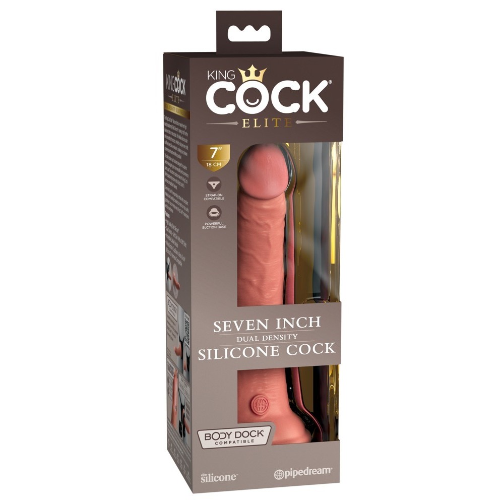 7“ DUAL DENSITY SILICONE COCK