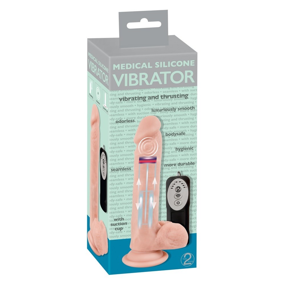 MEDICAL SILICONE THRUSTING VIBRATOR