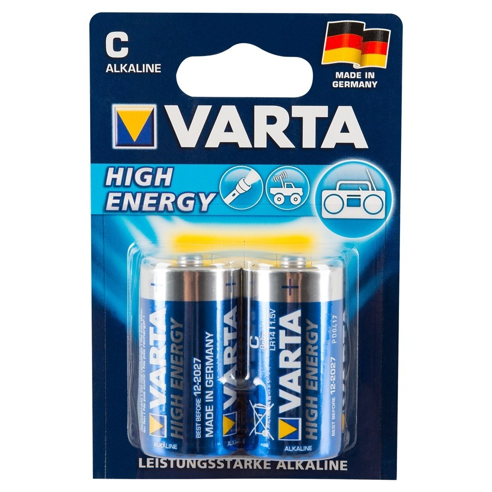 2 VARTA C BATTERIES