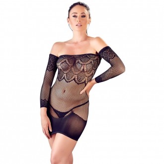 MINI DRESS WITH GAUNTLETS S-L