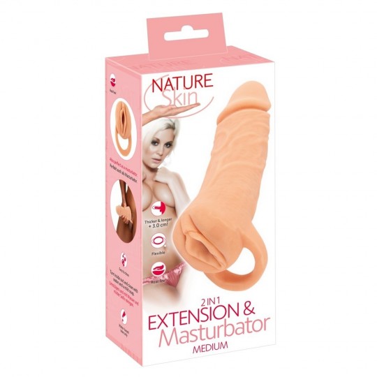 2IN1 EXTENSION + MASTURBATOR