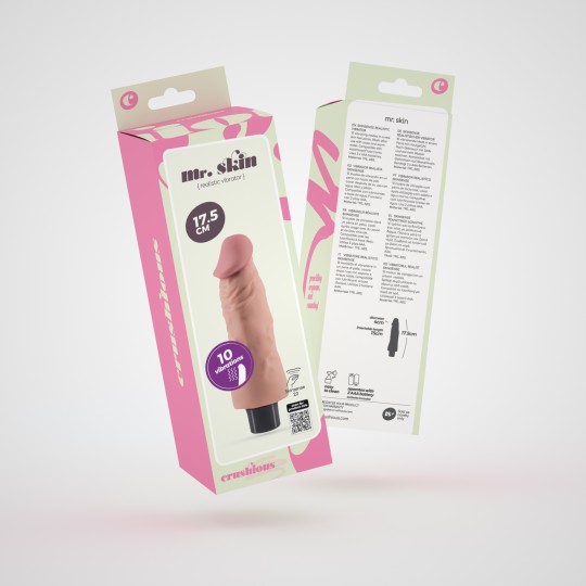 CONFEZIONE DA 32 VIBRATORE REALISTICO MR. SKIN CRUSHIOUS