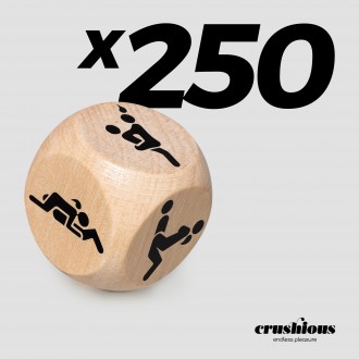 PACK DE 250 DÉ DE POSITION EN BOIS CRUSHIOUS