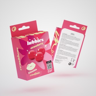 PALLINE DI OLIO LUBBIES BACIABILI ALLA FRAGOLA CRUSHIOUS