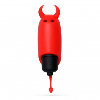 O-PET DIABLO CON BALA DE 10 VIBRACIONES ROJO CRUSHIOUS