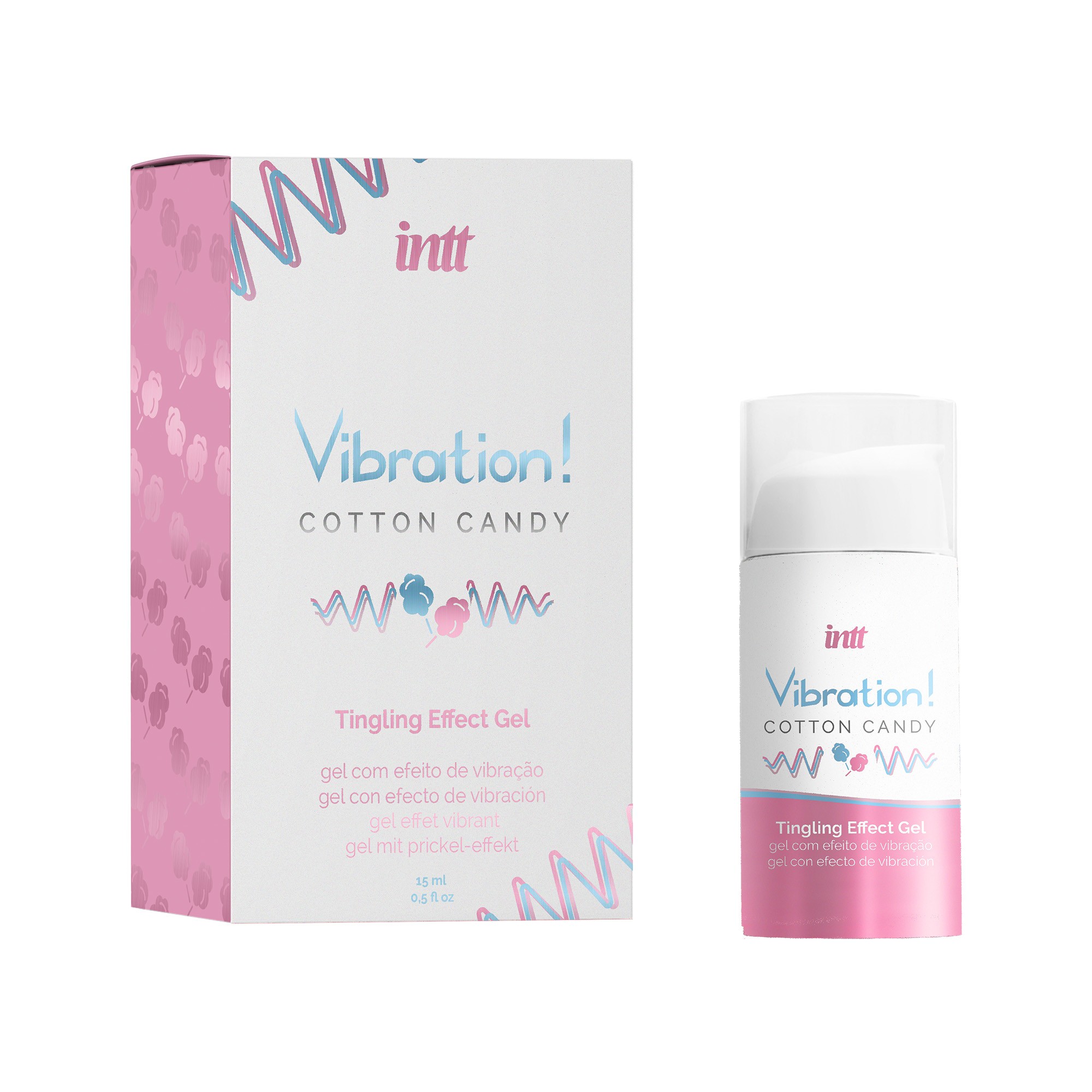 VIBRADOR LÍQUIDO ALGODÃO DOCE 15ML INTT