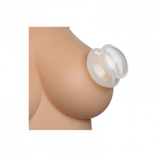 CLEAR PLUNGERS - SILICONE NIPPLE SUCKERS - L