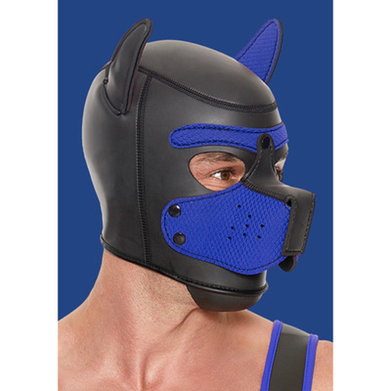 NEOPRENE PUPPY MASK - BLUE