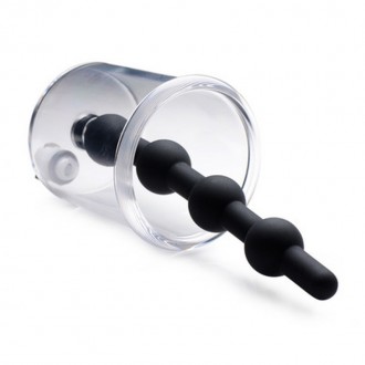 ROSEBUD CYLINDER - ANAL PUMP WITH SILICONE ANAL BEADS