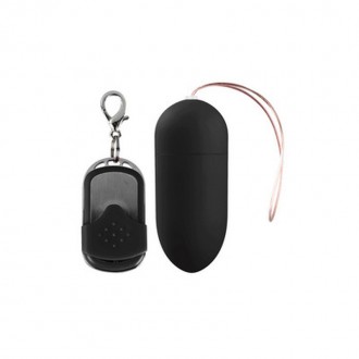 VIBRATING EGG WITH 10 SPEEDS AND REMOTE CONTROL - L - BLACK