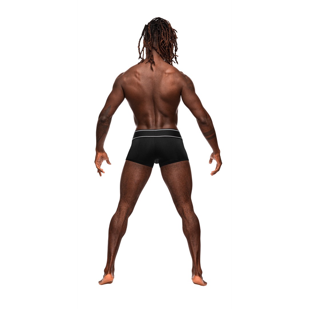 PANTALONES POUCH SHORT NEGROS MALE POWER