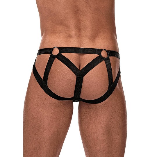 STRAPPY RING JOCK - L/XL - BLACK