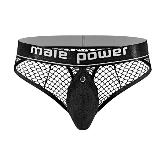 MALE POWER COCK RING THONG BLACK