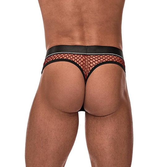 COCK RING THONG - L/XL - BURGUNDY