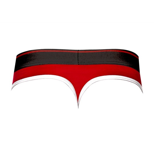 PANEL THONG - L/XL - BLACK/RED