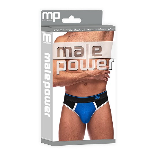 PANEL THONG - L/XL - BLACK/BLUE