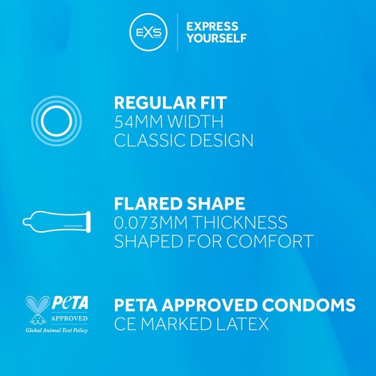 EXS REGULAR - CONDOMS - 100 PIECES