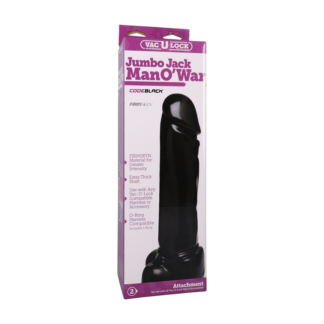 CODEBLACK - JUMBO JACK DILDO - 10 / 25 CM