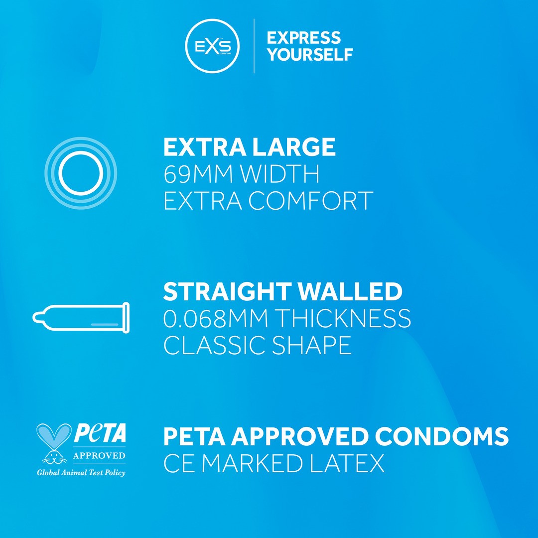 EXS JUMBO - CONDOMS - 144 PIECES