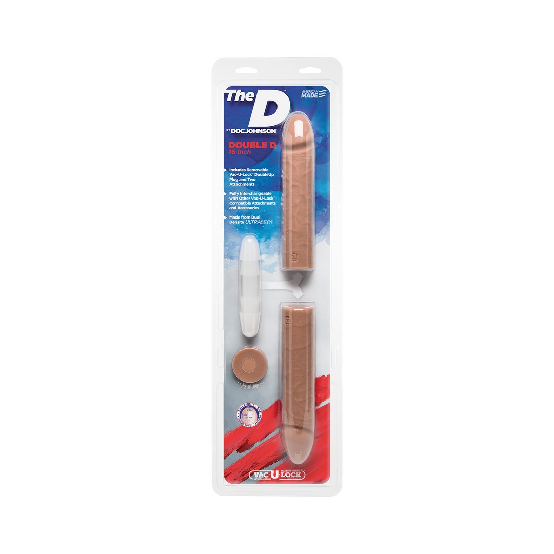 DOUBLE D - REALISTIC DOUBLE ULTRASKYN DILDO - 16 / 40 CM