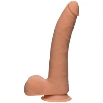 D SLIM - REALISTIC ULTRASKYN DILDO WITH BALLS - 2 PIECES