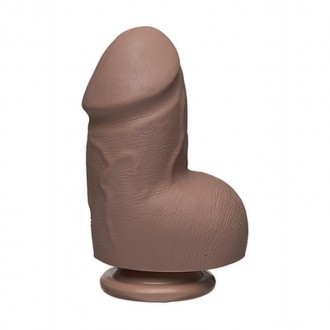 FAT D - REALISTIC FIRMSKYN DILDO WITH BALLS - 6 / 15 CM