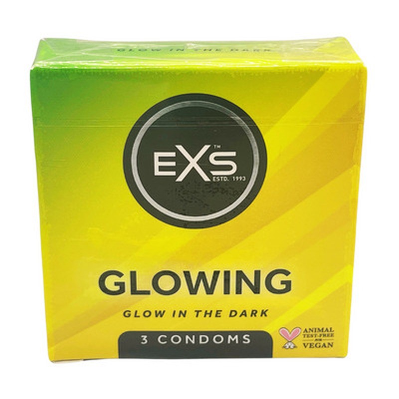 BOÎTE DE 3 PRÉSERVATIFS EXS GLOW