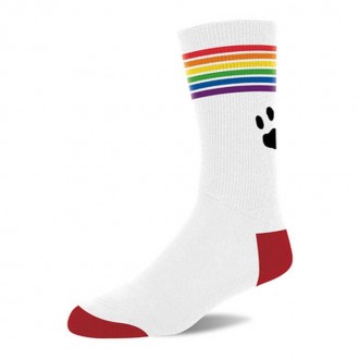 PRIDE SOCKS - WHITE/PRIDE