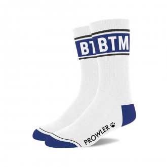 BTM SOCKS - WHITE/BLUE