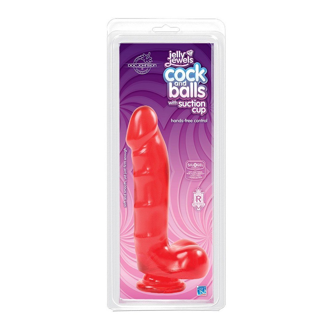 COCK AND BALLS WITH SUCTION CUP