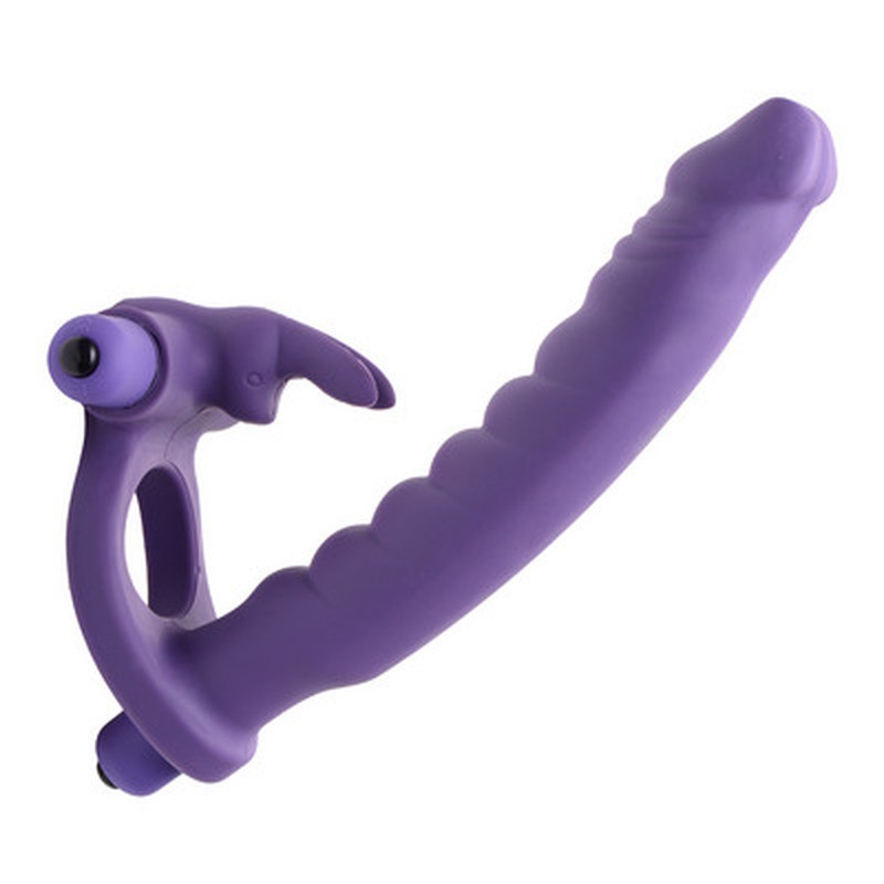 DOUBLE DELIGHT - VIBRATING RABBIT C-RING