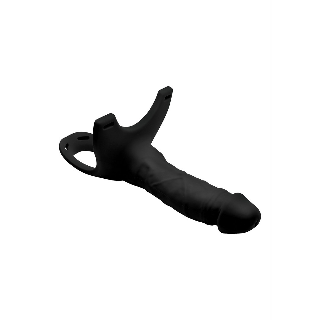 SM - HOLLOW SILICONE DILDO STRAP-ON