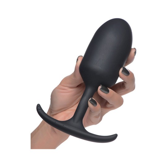 PREMIUM SILICONE WEIGHTED ANAL PLUG - EXTRA LARGE