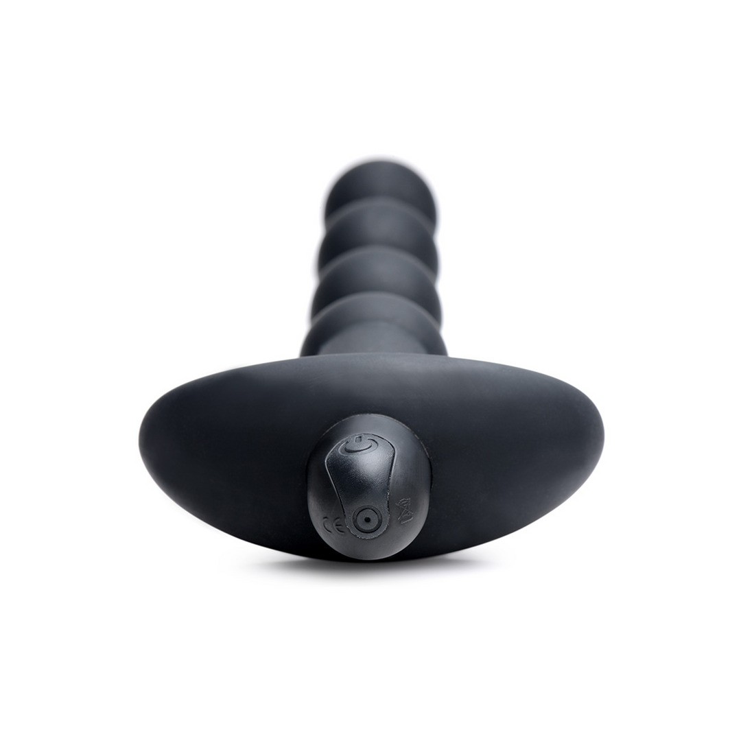 VIBRATING SILICONE ANAL BEADS AND REMOTE CONTROL