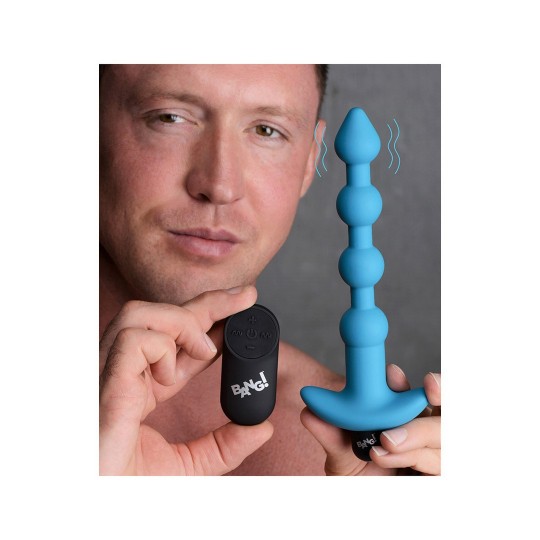 VIBRATING SILICONE ANAL BEADS AND REMOTE CONTROL