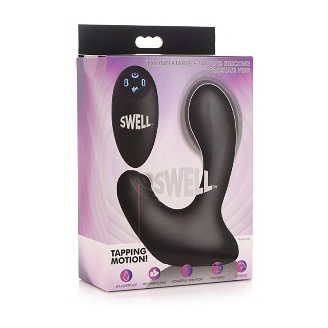 INFLATABLE AND TAPPING PROSTATE VIBE WITH REMOTE CONTROL