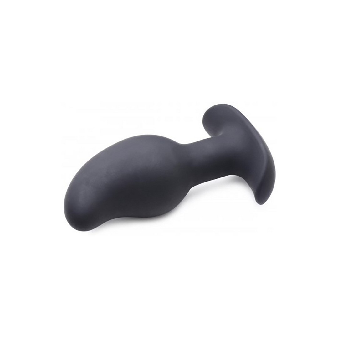 VIBRATING AND E-STIM SILICONE PROSTATE MASSAGER + REMOTE CONTROL