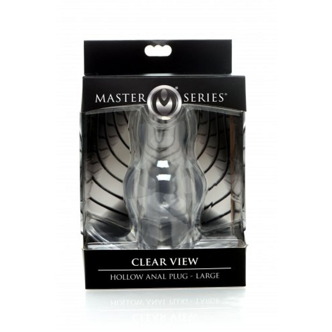 CLEAR VIEW - HOLLOW ANAL PLUG - LARGE