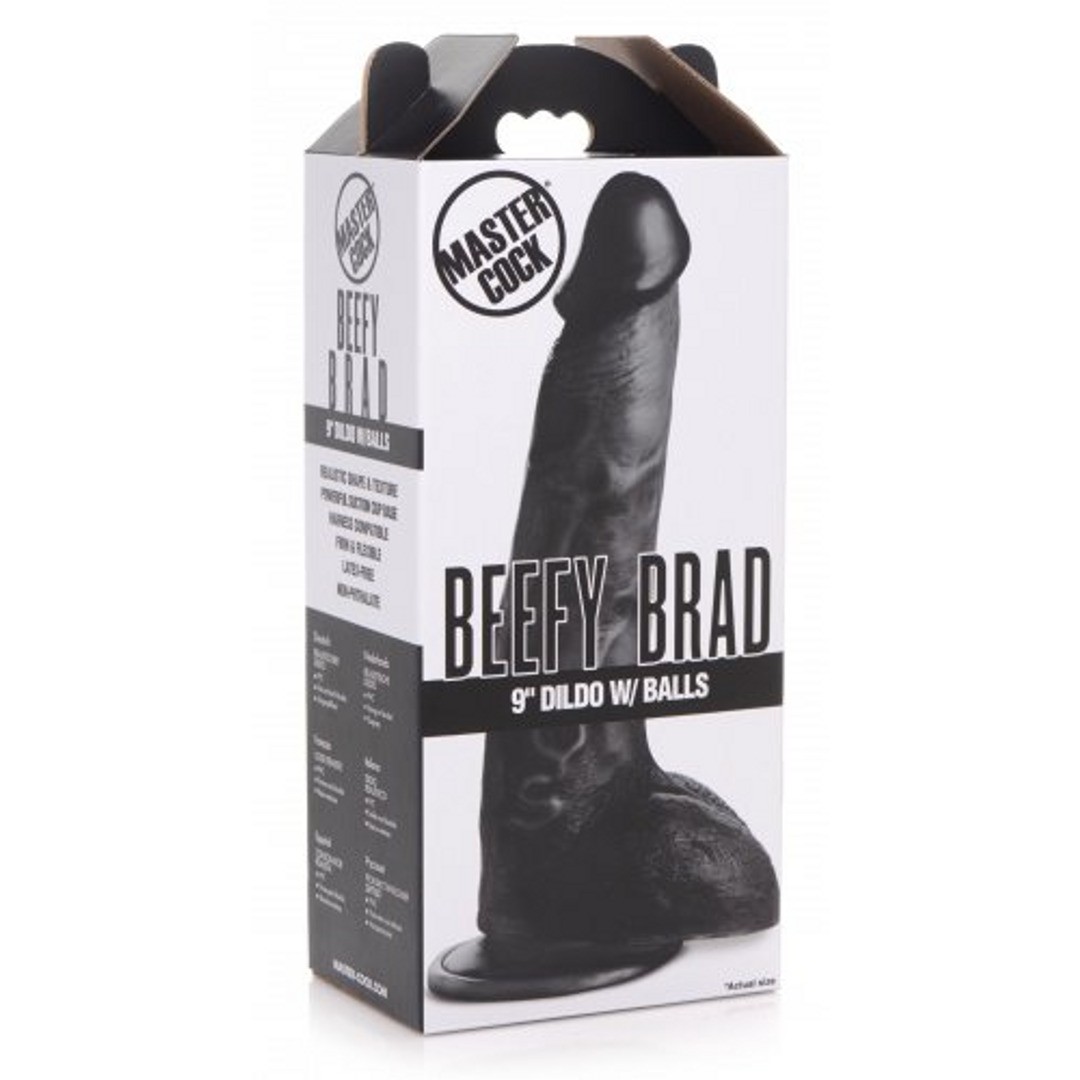 BEEFY BRAD - DILDO WITH BALLS - 9 / 23 CM