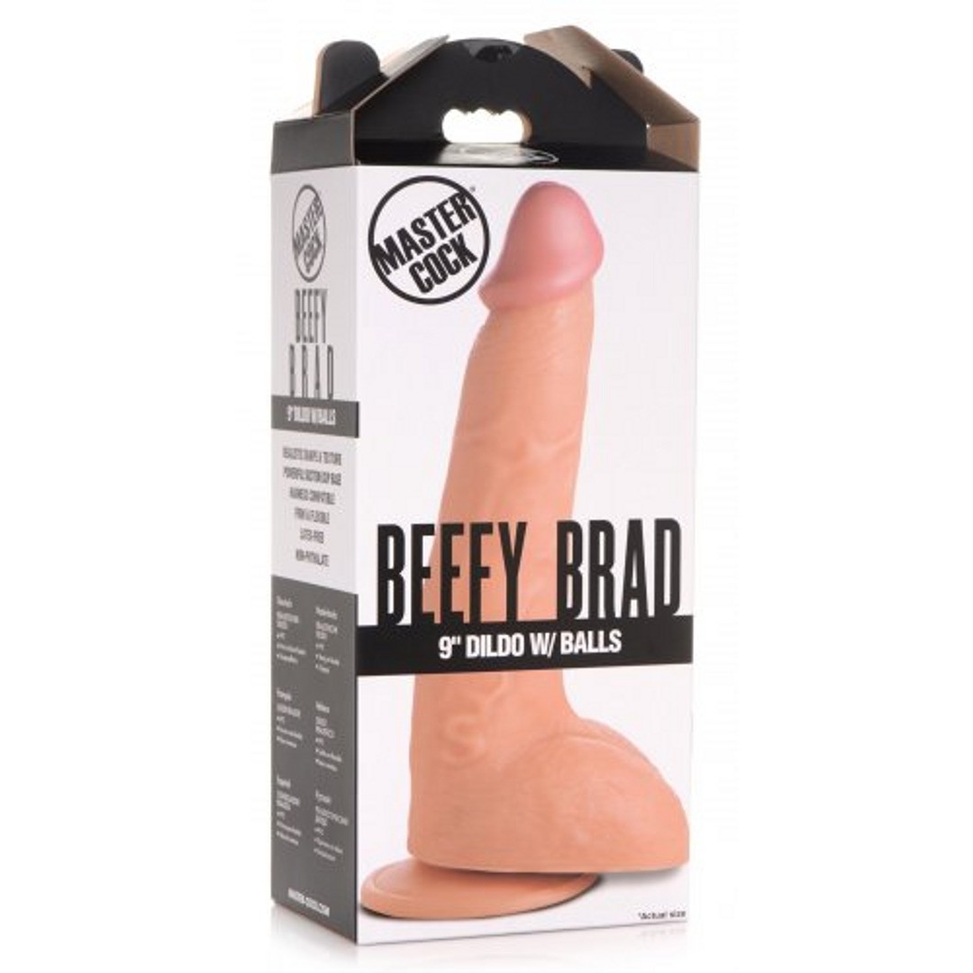 BEEFY BRAD - DILDO WITH BALLS - 9 / 23 CM